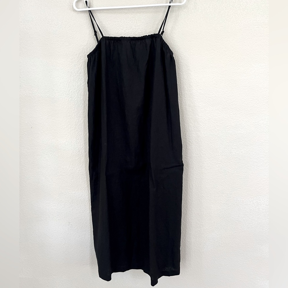 A New Day Black Linen Dress Size XS